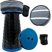 Portable Folding Stool Telescopic Chair Travel Fishing Camping Collapsible Seat