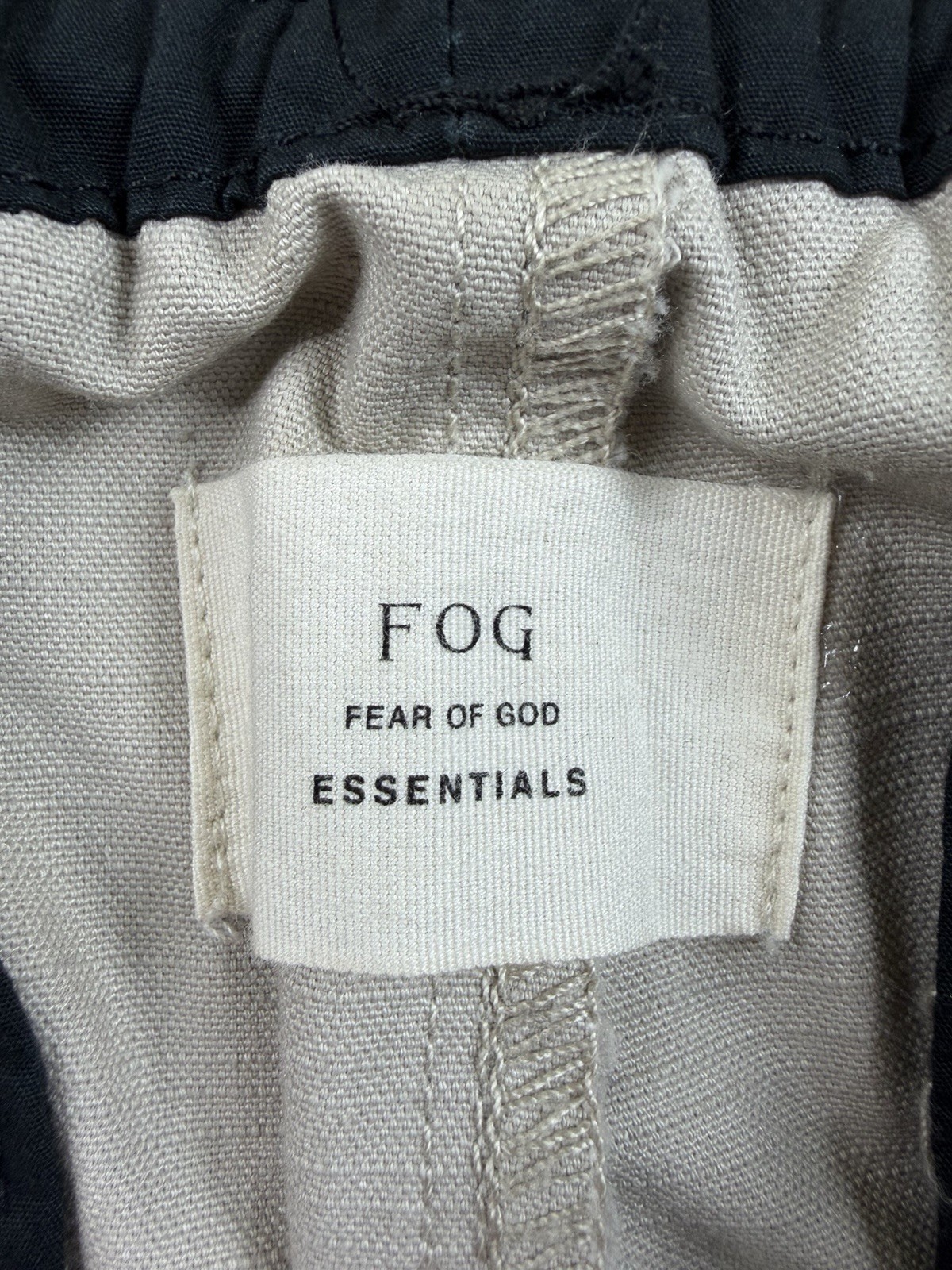 Fear Of God FOG Essentials Cargo Pants Mens Large Beige Ankle Zip Streetwear thumbnail 4