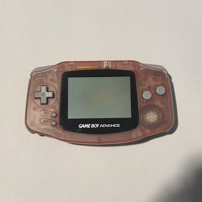 Nintendo Game Boy Advance System Fuchsia Pink Tested & Works - No Battery Cover