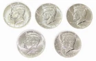 Lot Of 5 2025 D Kennedy Half Dollars .50 AU Condition