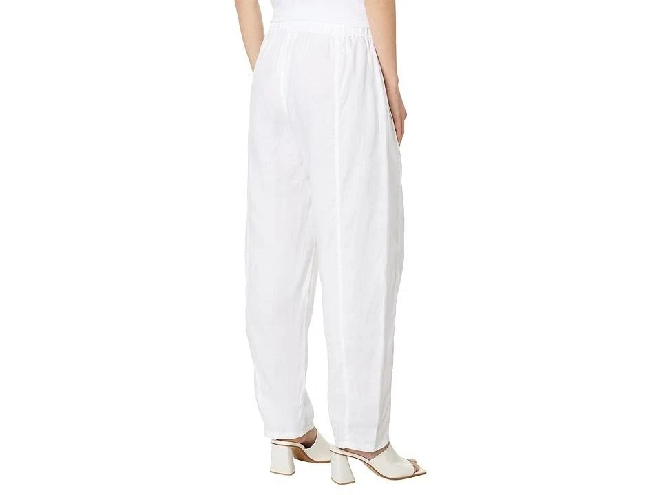 Pantalones de linterna al tobillo plisados de lino para mujer Eileen Fisher blancos talla XL NUEVOS CON ETIQUETAS Foto 2 de 2