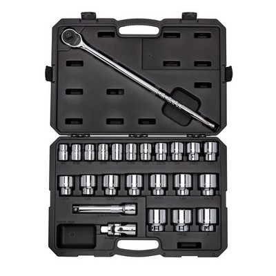 Tekton SKT35104 3/4'' Drive 6-Point Socket/Ratchet Set, 24-Piece