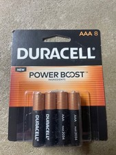 Duracell AAA Batteries 8 pack New