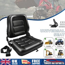 Waterproof Universal Tractor Seat Adjustable Forklift Digger Mower Dumper Seat U