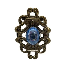 Vintage Jeri-Lou Scarf Clip gold brass tone glass bead