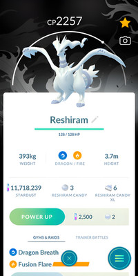 Reshiram Black BG Go Tour 2026 + Fusion Flare | Pokemon Tr-de Go