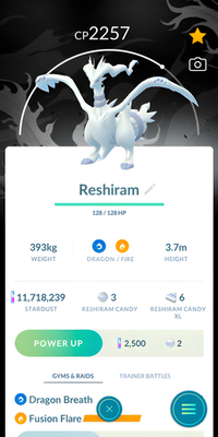 #ad Reshiram Black BG Go Tour 2026 Fusion Flare Pokemon Tr de Go $6.90