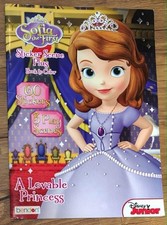 Sofia the First Coloring  Activity Sticker Scene 2013 A Lovable Princess