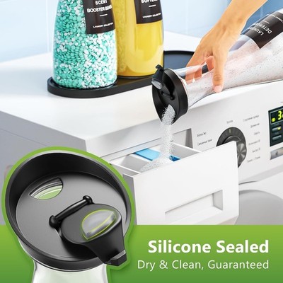 【モデーア】 MODERE LAUNDRY DETERGENT 3本セット 3 Pack Laundry Detergent Dispenser Container with Tray, 54OZ