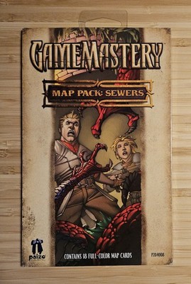 GameMastery Map Pack: Sewers - 18 Tiles Dungeons & Dragons New Sealed Paizo OOP