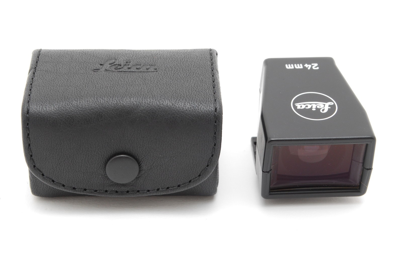 DDP to USA[MINTw/Case] Leica Bright Line 24mm View Finder Black 12019 From JAPAN