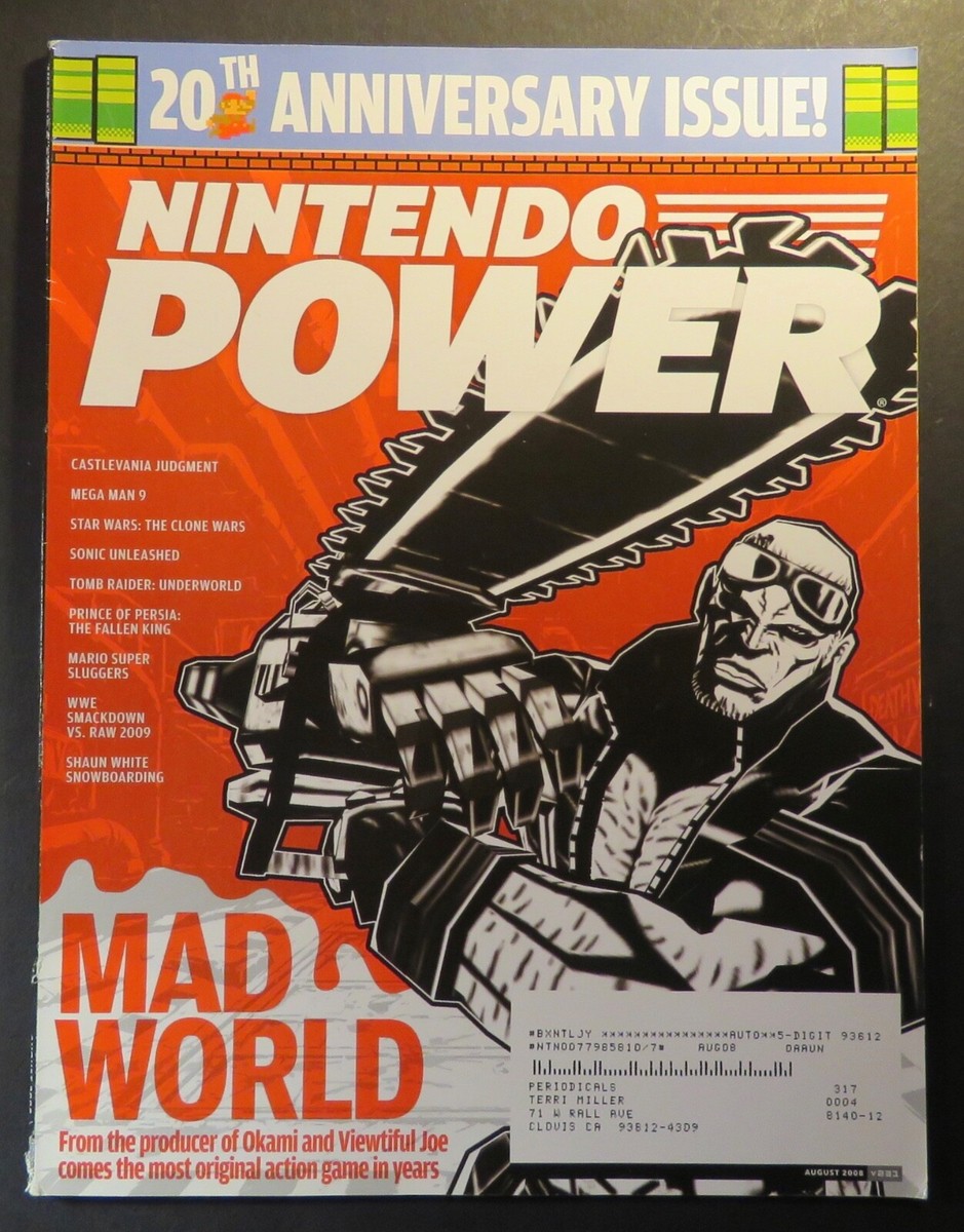 2008 Nintendo Power Magazine #231 August Wii MadWorld, Mushroom