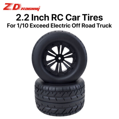 4PCS ZD Racing RC Rallye Monster Reifen & Räder für HPI HSP 1/10 Offroad Truck