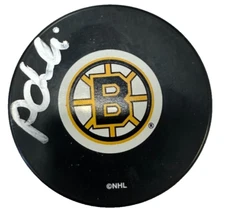 Peter Chiarelli Autographed Boston Bruins Hockey Puck BAS