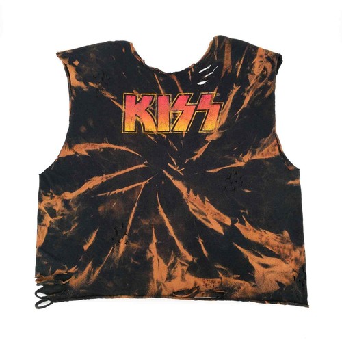 KISS Custom Tie Dye Bleached Reworked T 