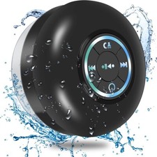Portable Bluetooth Speaker Waterproof Suction Shower Bathroom Microphone Call