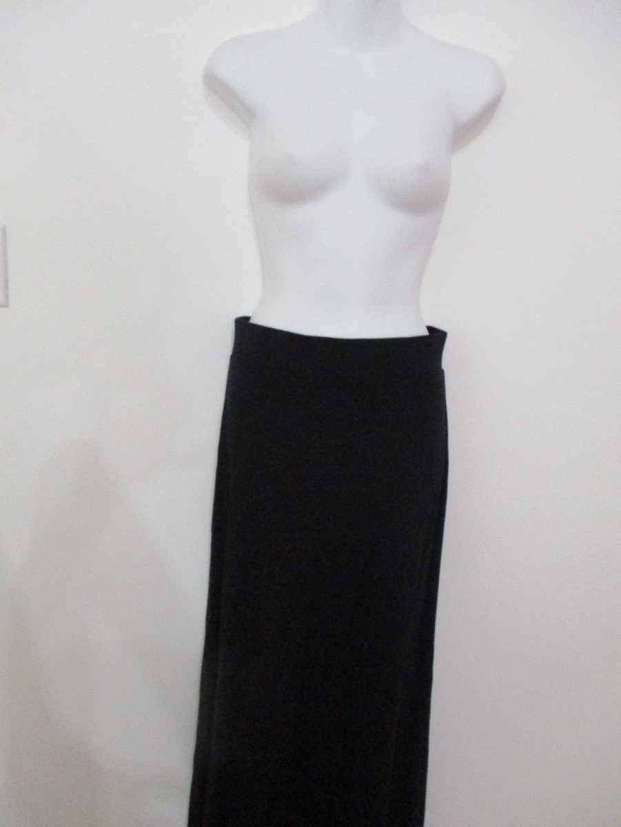 スカート Women's Soft Jersey Maxi Skirt Black Stradivarius jersey maxi skirt with side split in black | ASOS