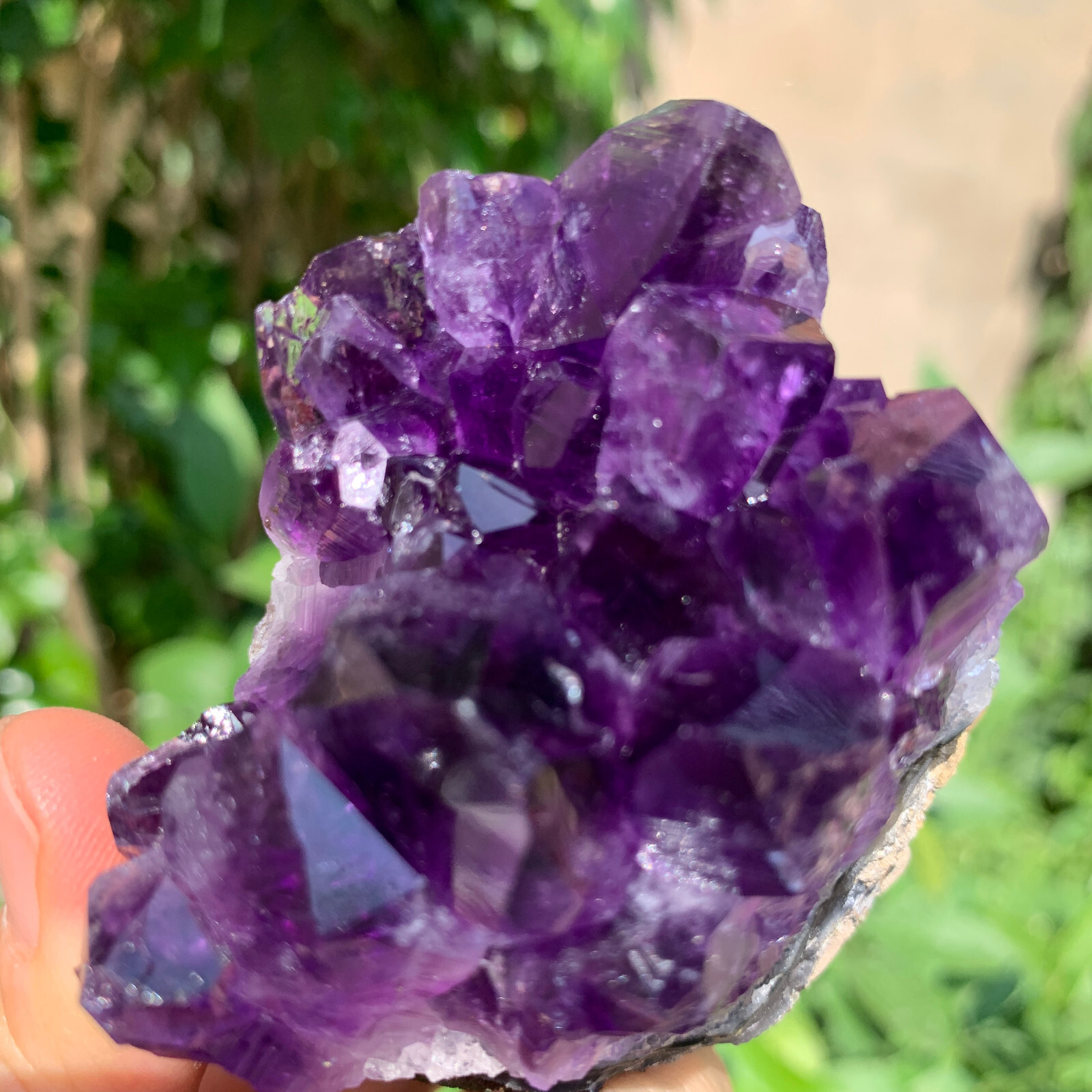 Natural Amethyst Geode Crystal Quartz Specimen 222g Energy Decor