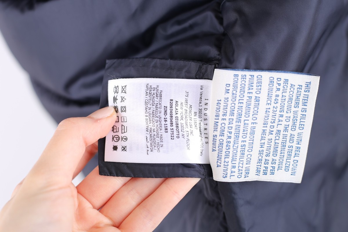 $1,980 Moncler Aglaia Down Coat SZ 1 Navy Blue | eBay