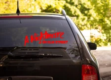 Nightmare On Elm Street Vinyl Logo Sticker Decal Car Horror Movie Freddy Krueger