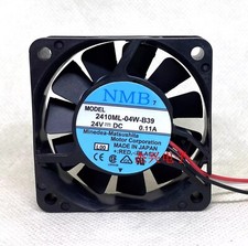 NMB 2410ML-04W-B39 6015 DC24V 0.11A 60 60 15MM 2-Wire Inverter Cooling Fan