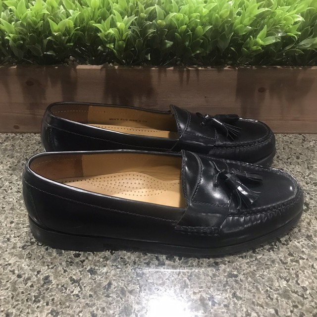 Cole Haan Pinch Tassel Penny Loafers Black Leather 03506 Men’s Size 9.5