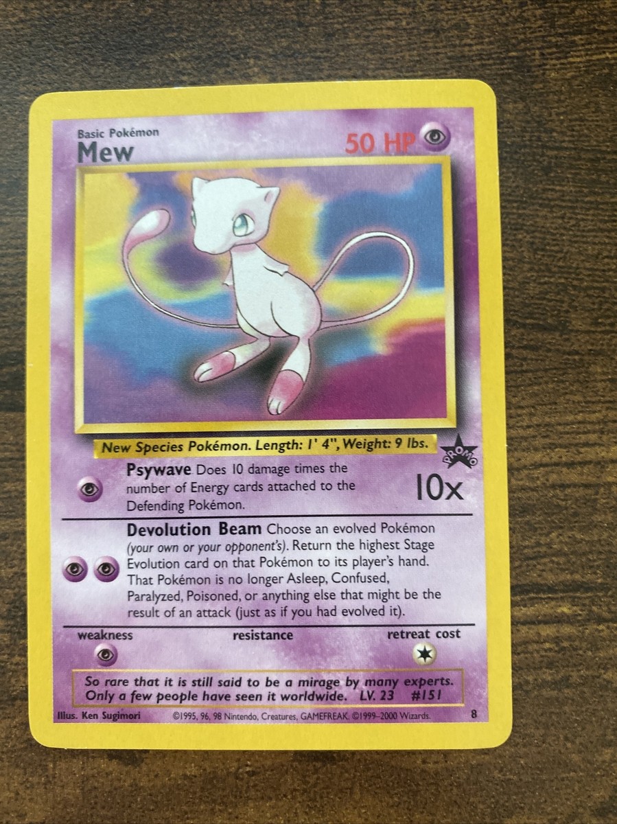 Mew Black Star Promo #8 Non-Holo Pokemon Card - MP/LP | eBay