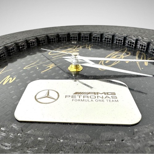 F1 Mercedes AMG Petronas Race Used Disc Clock Signed Lewis George Valtteri Toto - Picture 4 of 15