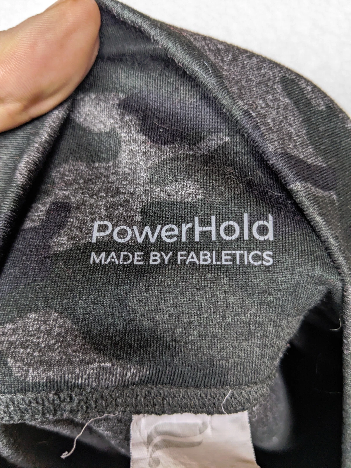 fabletics powerhold camo capri crop high waisted mesh leggings
