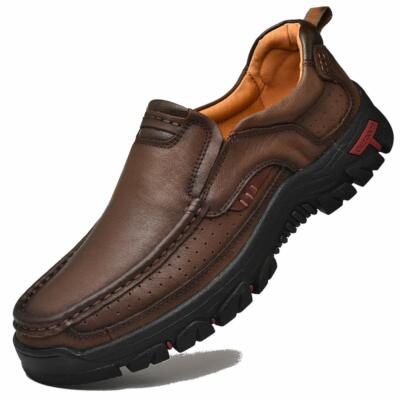 Venshine Walking Gray Shoes Leather Lightweight Breathable Slip On Loafer SZ 13 Amazon.com | Venshine Mens Walking Shoes Leather Lightweight  main image 3