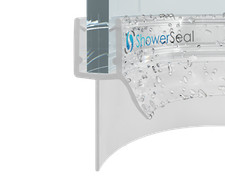PRE CURVED SHOWER SEAL FOR CURVED GLASS 4-6MM BATH SCREEN SEAL PRECURVED