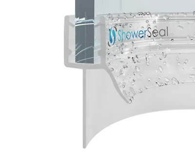 PRE CURVED SHOWER SEAL FOR CURVED GLASS 4-6MM BATH SCREEN SEAL PRECURVED