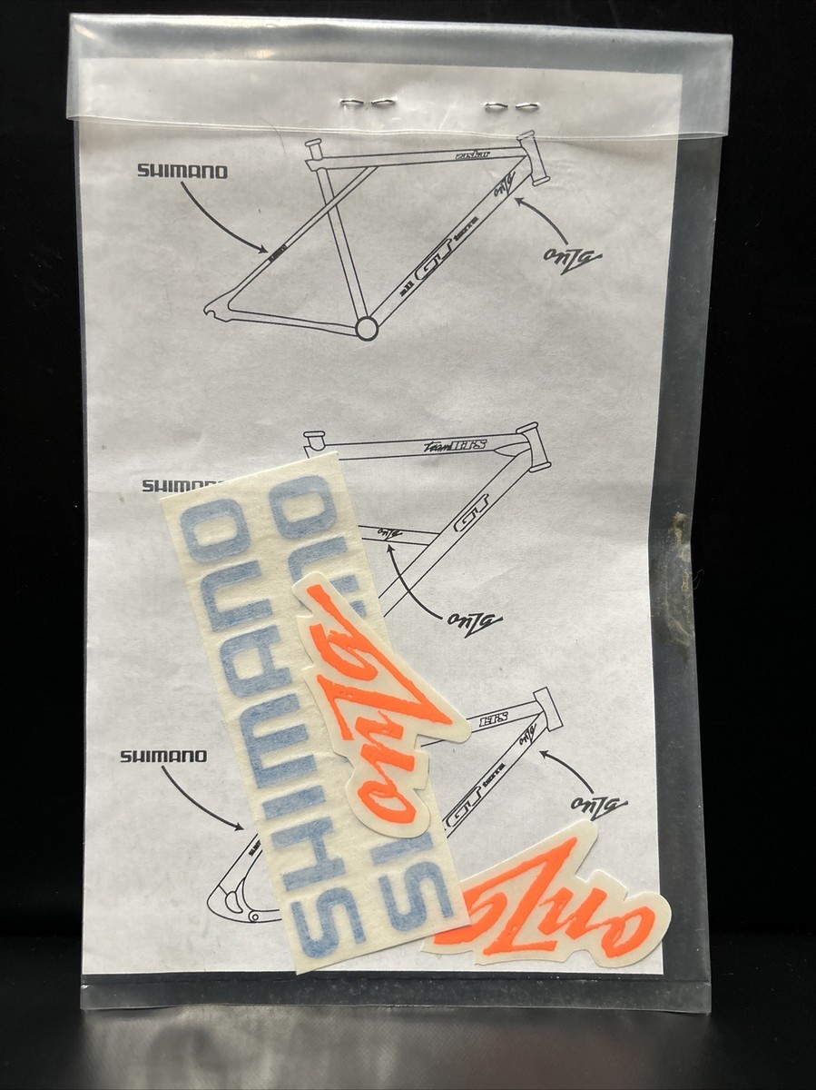 シマノ shimano ドライシール　防寒　STRV＋8 Gt Onza Shimano Oem MTB Factory Frame Decals LTS Team RTS Zaskar