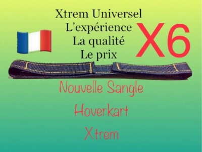 6 Sangle XTREM pour Hoverkart hover Fixation Hover Kart Scratch Attache