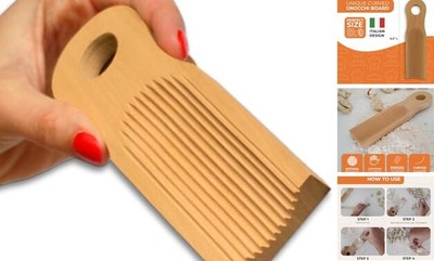 Unique Curved Gnocchi Board Paddle, Unique Curved Design for Curved Board