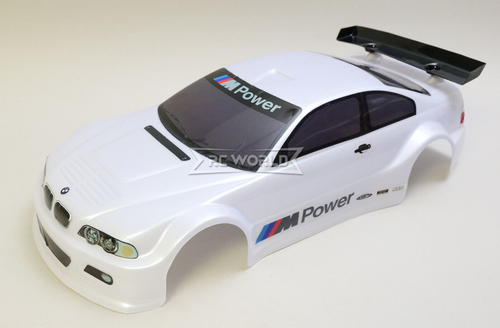 1/10 RC Car BODY Shell BMW E46 M3 200mm *PRE- FINISHED* -LIGHT SILVER- - Picture 1 of 18