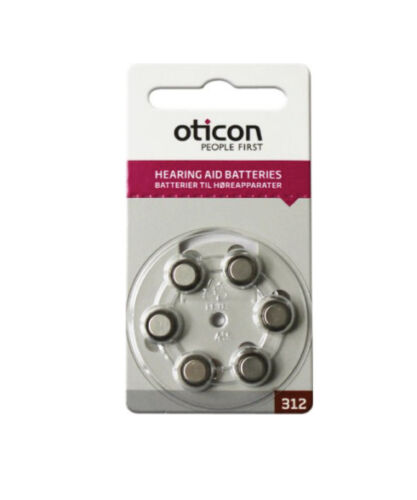 Oticon-Size-312-Hearing-Aid-Batteries-Brown-Tab-Various-Pack-Size