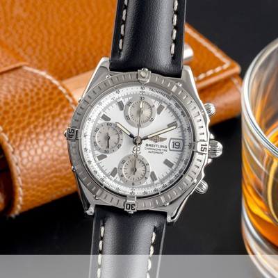 Breitling Chronomat Chronograph White Dial Automatik Herrenuhr Ref. A13352 