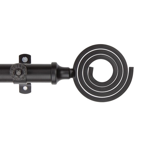 Spool 3/4” Adjustable Window Drapery Curtain Rod 18"-170" (5 sizes, 3 colors) - Picture 3 of 7