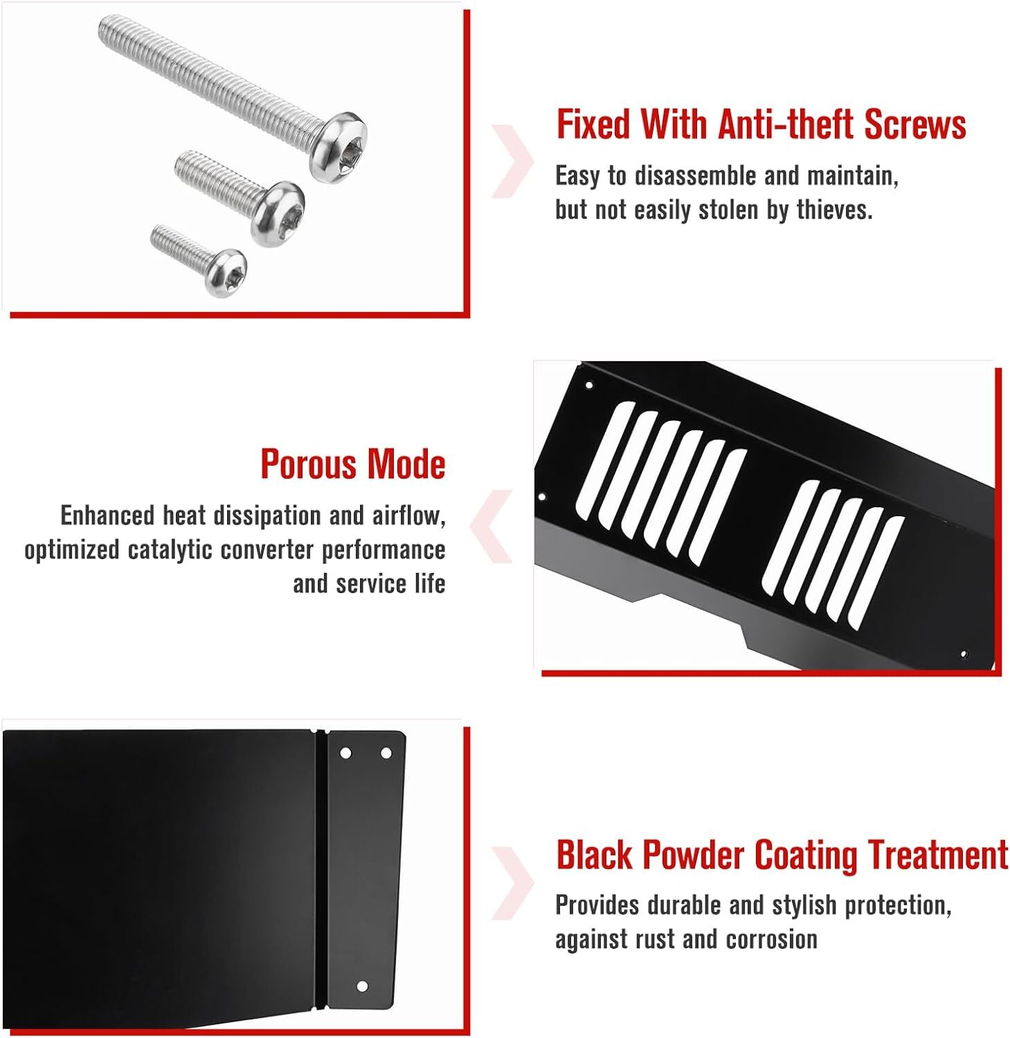 Catalytic Converter Shield Anti Theft Protector For Honda Accord 2.4L