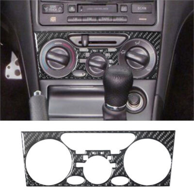 Carbon Fiber Interior Climate Control Cover Trim For Toyota Celica 2000-2005