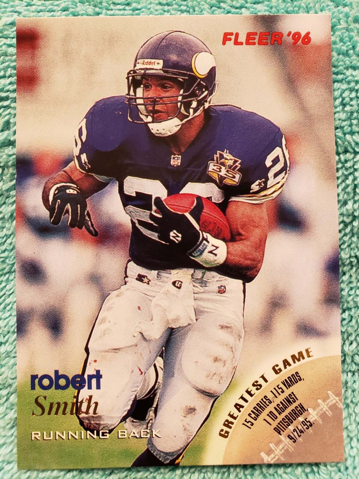 1996 FLEER ROBERT SMITH #80 MINNESOTA VIKINGS