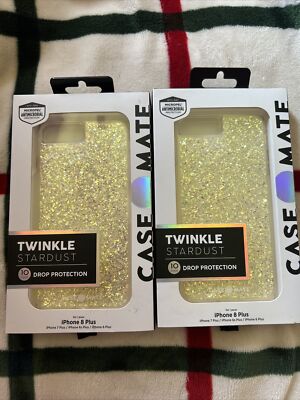 NEW   Case Mate Twinkle Stardust Silver for iPhone 8 Plus/7Plus/6sPlus/6Plus