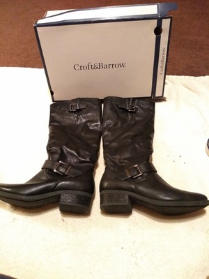 croft and barrow knee high boots