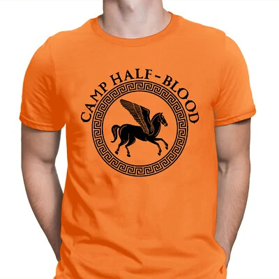 NEW Camp Half Blood T-Shirt Book Lover Long Island Day Costume Men Kids Xmas