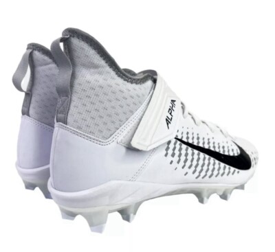 Nike Alpha Menace Pro 2 Mid Football Cleats White BV3951-100  display picture 3