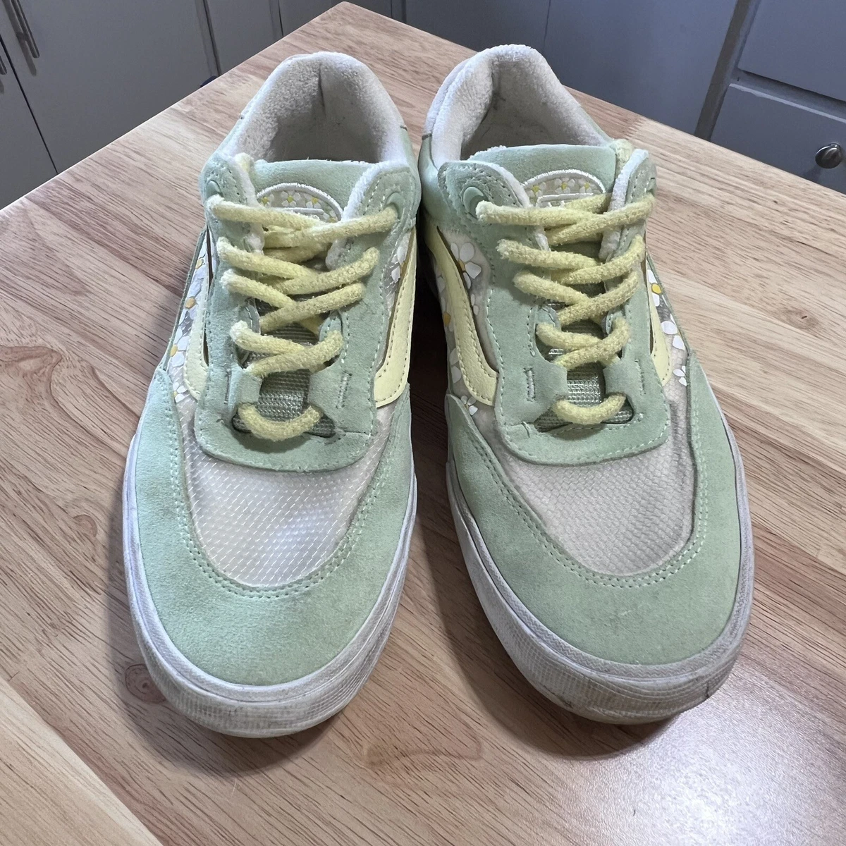 Vans Wayvee X Brighton Floral Green White PopCush Skate Shoes