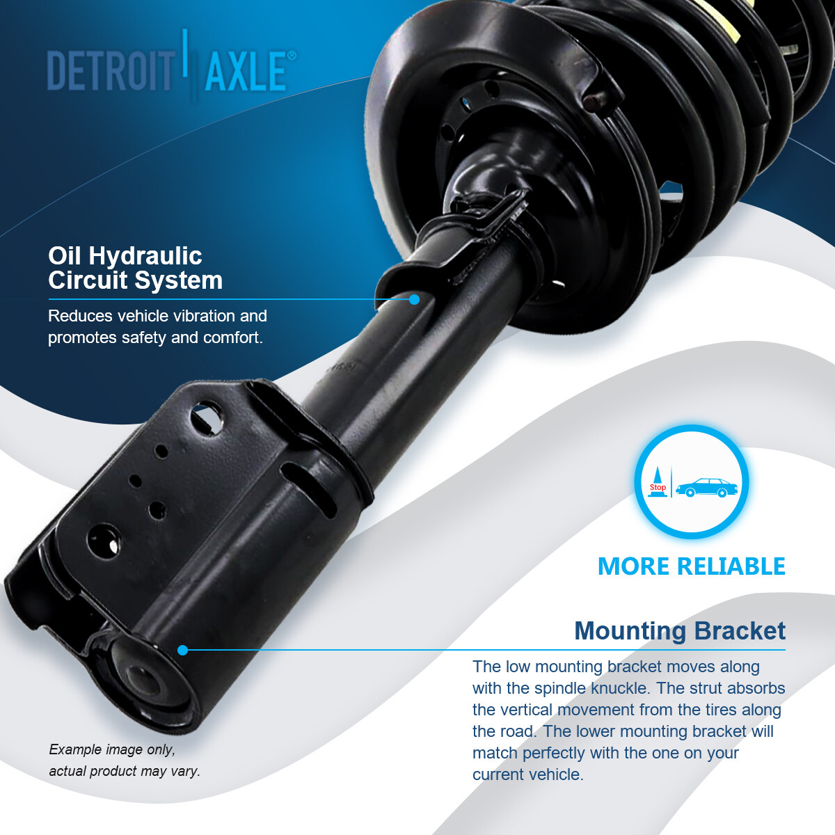 4pc Front & Rear Struts & Spring Coil Assembly for 20042008 Pontiac