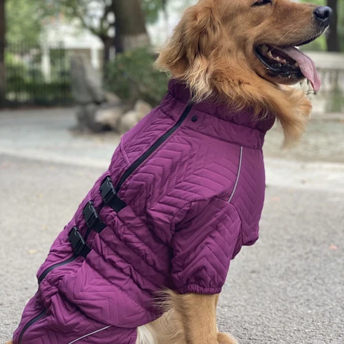 Dog Winter Coat 4 Legs Covered Windproof Waterproof Reflective Warm Dog Clothing - Picture 25 of 65