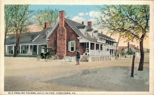 Usa Old English Tavern Built In 1725 Yorktown Virginia Vintage Postcard 07 40 Ebay